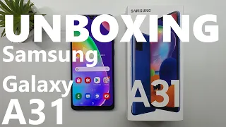 Samsung Galaxy A31 - UNBOXING & FIRST START!!! (web,youtube,game)