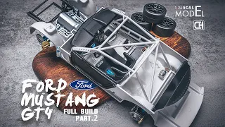 ( Pt.2 Interior) Tamiya Ford Mustang GT4 Build | Step By Step | Scale Model