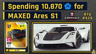 Asphalt 9 | Spending 10,870 Tokens for MAXED Ares S1 | RTG #526