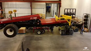 Preparing to Load Pull-Type BIG Bale Wagon