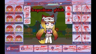 Senpaibuns glitch | gacha life glitch (check description)| Fluffy Mittens