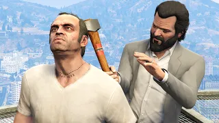 GTA V PC Michael Kills Trevor  (Editor Rockstar Movie Cinematic Short Film)