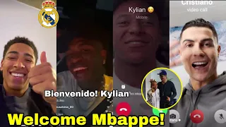 VIDEO Call✅Christiano Ronaldo,Vinicius,Bellingham CONGRATULATE KYLIAN MBAPPE!🔥Mbappe announcement