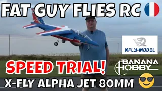 X-FLY 80MM ALPHA JET CRAZY WIND SPEED TRIAL by Fat Guy Flies RC