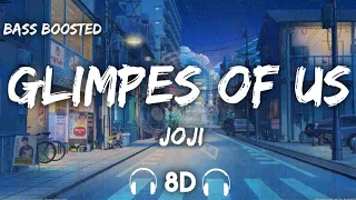 Joji - Glimpse of Us ( 8D Audio + Bass Boosted )