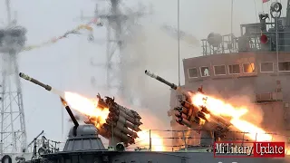 Russian Navy in Massive action • RBU-6000•OSA-M•CIWS• AK-630M•Destroy target