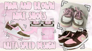 [krita] pink and brown nikes speed design