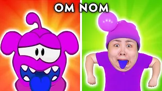 Om Nom Stories - Funniest Moments of Om Nom (Cut The Rope)! | OM NOM WITH ZERO BUDGET | Woa Parody