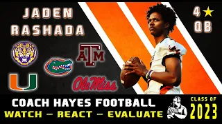 4⭐ QB | Jaden Rashada Highlights | He is not afraid to pull the trigger. #WRE