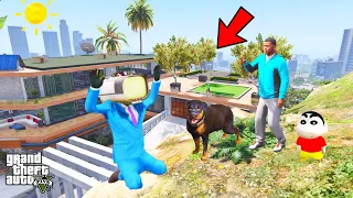 Franklin and Shinchan Open Tution Class Franklin Safe Chop From TV MAN in GTA V