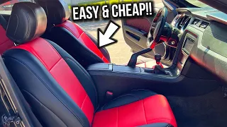 Turning my BASE Model Mustang into a PREMIUM with this Interior Mod! (Pt. 5) *MUSTANG REBUILD*