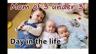 LIFE OF A STAY AT HOME MOM OF 3 UNDER 3 | DAY IN THE LIFE WITH TWIN BABIES & A TODDLER