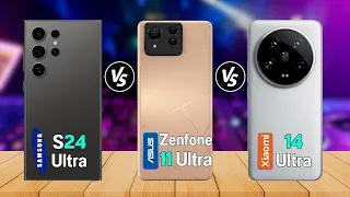Asus Zenfone 11 Ultra Vs Samsung Galaxy S24 Ultra Vs Xiaomi 14 Ultra I Spech | Review | Price