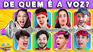 Adivinhe os Youtubers pela Voz 🔊 Adivinhe a Voz do Yotuber | Desafio das Vozes