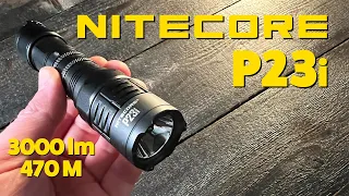 Wait till you see the beam from this long throw TAC light | Nitecore P23i Review & Beam Test