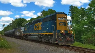 6-15-18 CSX C770-15 flies through route 601, in Skillman, NJ