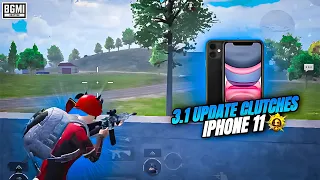 BGMI 3.1 UPDATE AGGRESSIVE CLUTCHES💥IPHONE 11 SMOOTH + 60FPS PUBG / BGMI TEST 2024 ⚡️