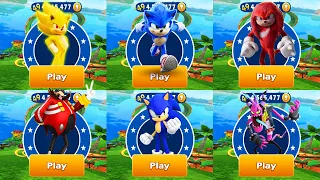 Sonic Dash - Movie Sonic vs Movie Shadow vs Movie Knuckles defeat All Bosses Zazz Eggman - Gameplay