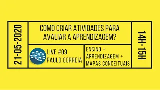 Live #09 | Como criar atividades para avaliar a aprendizagem?