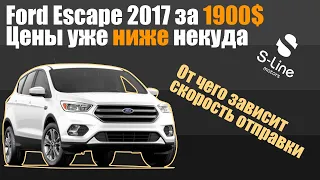 🚗Ford Escape 2017 за 💰1900$ с аукциона  IAAI | от чего зависит скорость отправки