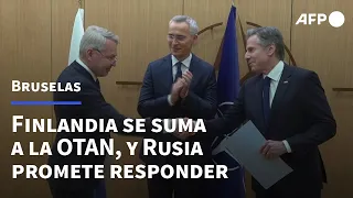 Finlandia se suma a la OTAN, y Rusia promete responder | AFP