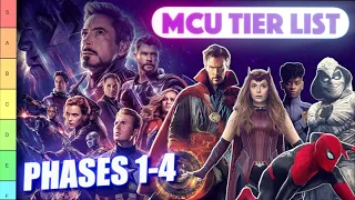 MCU Tier List | Marvel Phases 1-4 RANKED w/ Wakanda Forever