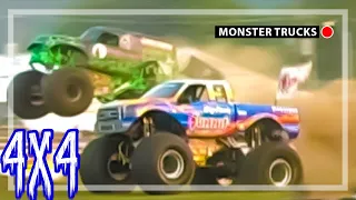 Monster Truck Drag Race Bigfoot vs Grave Digger