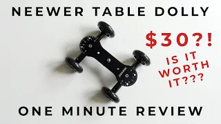 NEEWER TABLE DOLLY One Minute Review | So Here's the Thing...