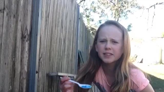 Toothpaste challenge with cringe Carissa