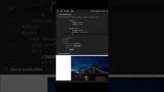 Mix Blend Mode Text Effect using Html And CSS | CSS Tutorial #shorts