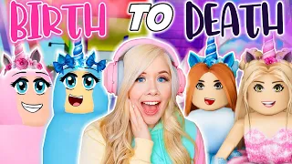 BIRTH TO DEATH: UNICORN TWINS IN BROOKHAVEN! (ROBLOX BROOKHAVEN RP)