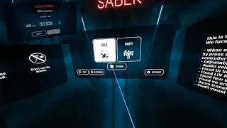 BEAT SABER all levels easy, normal, hard and expert, plus extra custom levels.