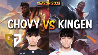 GEN Chovy vs HLE Kingen - Chovy K'SANTE vs Kingen JAYCE Top - KR Ranked