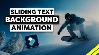 How To Make Sliding Text Background Animation on Filmora 13