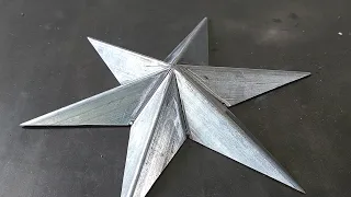 Very few people know,The welder's secret to making star ornaments quickly and accurately