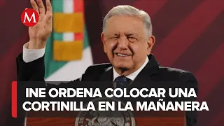 Por orden del INE, se deberá colocar ‘cortinilla’ en mañaneras para disuadir expresiones electorales