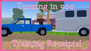 Turning In and Training for 500 Training Receipts Wild Horse Islands Roblox!