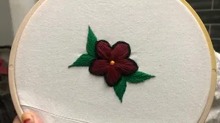 Beautiful flower handembroidery tutorial || Needlework By Nargis #handembroidery #embroidery #flower