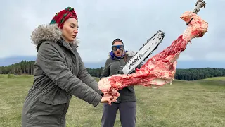 Cooking a Fragrant Soup From a Large Beef Bone! The most satisfying and healthy soup