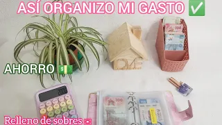 ASÍ ORGANIZO MI GASTO💰Y PUEDO AHORAR💵RELLENO DE SOBRES✉️LA MEJOR ORGANIZACIÓN📙