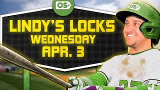 MLB Picks for EVERY Game Wednesday 4/3 | Best MLB Bets & Predictions | Lindy's Locks