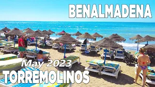 Benalmadena Torremolinos Costa del Sol Malaga Spain Walking Tour May 2023 [4K]
