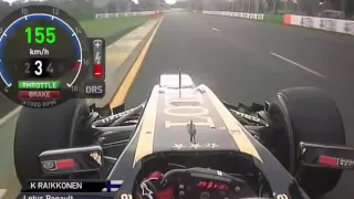 Kimi Raikkonen onboard last Lap - Australia 2013