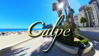 Beautiful Levante. Virtual tour of the best beach of Calpe, Costa Blanca, Spain