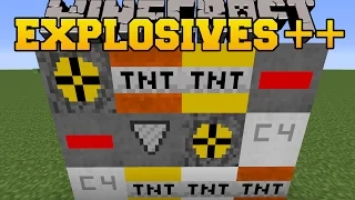 Minecraft: EXPLOSIVES++ MOD (MORE POWERFUL TNT!) Mod Showcase