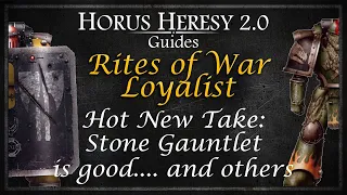 Loyalist Rites of War - Horus Heresy 2.0 - Age Of Darkness