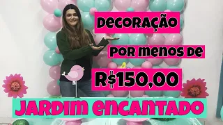 Decoração por MENOS de R$150,00 - JARDIM ENCANTADO #DIY