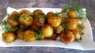 Whole fried young potatoes!