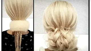 Быстрая и легкая Свадебная и Вечерняя прическа.Пошагово!Fast and easy wedding and evening hairstyle