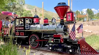 Salt Lake City Trains: Utah's Hogle Zoo Zoofari Express, CP Huntington No 376 by Chance Rides 60fps